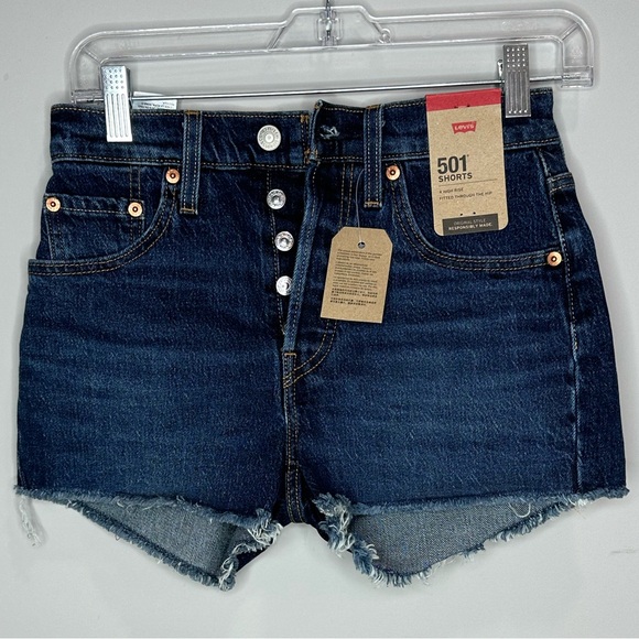 Levi's Pants - Levi's Women's 24 - 501 High Rise Button Fly Original Fit Cut Off Shorts - NWT